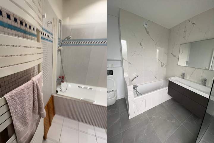 Plomberie de salle de bain rénovée Val-de-Marne